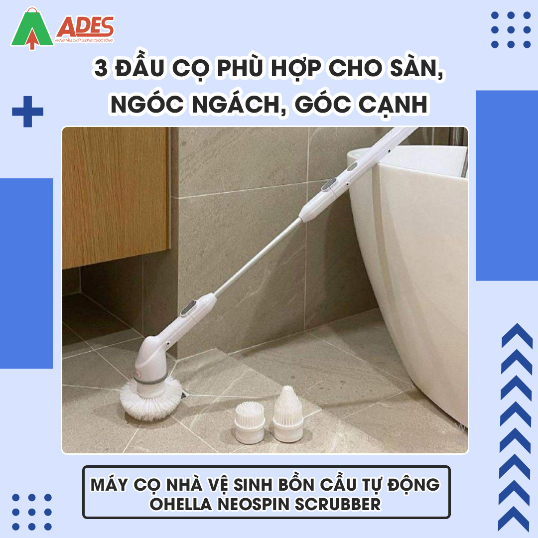 May co rua toilet tu đong Ohella Neospin Scrubber