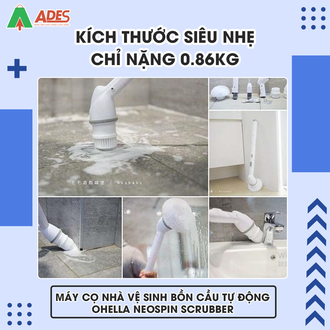 May co rua toilet tu đong Ohella Neospin Scrubber
